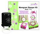 Just Rite Stampers - Do It Yourself - Monogram Self-inking Stamper Kit - 1 5/8" Round