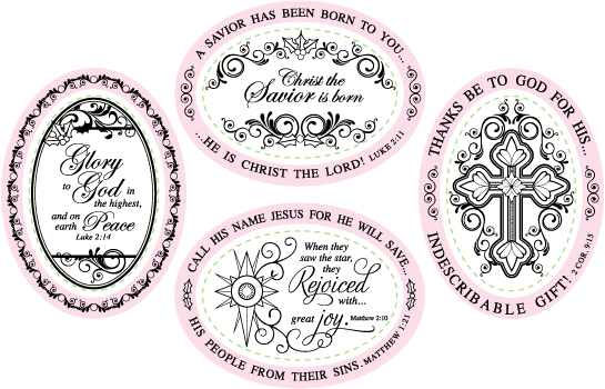 JustRite Rejoice Borders & Centers Set Oval