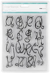 Kaisercraft Clear Squiggle Alphabet Stamp