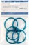 Colored Album Rings Split Metal 1.38" (3.5cm) 5/Pkg - Teal