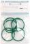 Colored Album Rings Split Metal 1.38" (3.5cm) 5/Pkg - Green