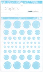Droplets Stickers 54/Pkg - Sky Blue