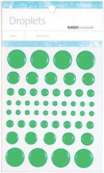Droplets Stickers 54/Pkg - Emerald