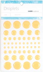 Droplets Stickers 54/Pkg - Yellow