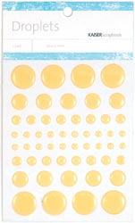 Droplets Stickers 54/Pkg - Yellow
