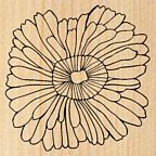 Kandi Corp Rubber Stamp - Chrysanthemum