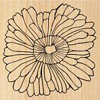 Kandi Corp Rubber Stamp - Small Chrysanthemum