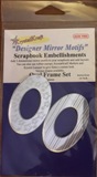 Krystal Kraft "Designer Mirror Motifs" Scrapbook Frame Embellishments - Oval