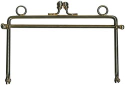 Lacis 5" Purse Frame With Ball Clasp And Loops