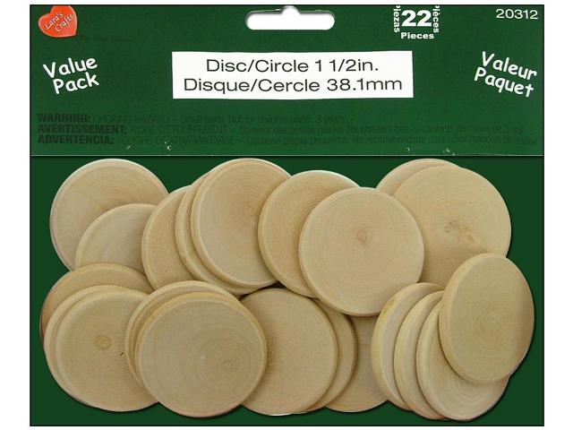 Lara's Crafts - Wood Circles, 1 1/2"