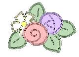 Lasting Impressions Brass Stencil - Flowers