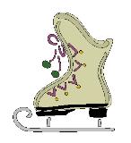 Lasting Impressions Brass Stencil - Ice Skate