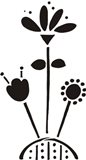 Lasting Impressions Brass Stencil - Flower Patch