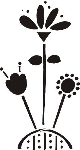 Lasting Impressions Brass Stencil - Flower Patch