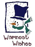 Lasting Impressions Brass Stencil - Snowman Warmest Wishes