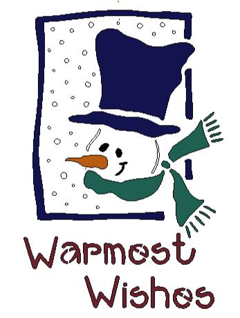 Lasting Impressions Brass Stencil - Snowman Warmest Wishes