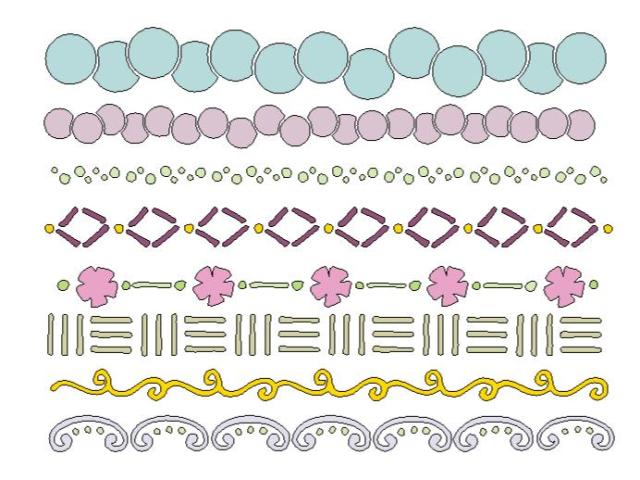 Lasting Impressions Brass Stencil - Mega - Borders