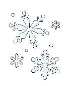 Lasting Impressions Brass Stencil - Snowflakes