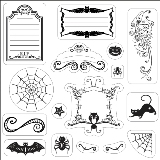 Lil Davis Designs - 8x8 Acrylic Stamps - Spooky Frightful