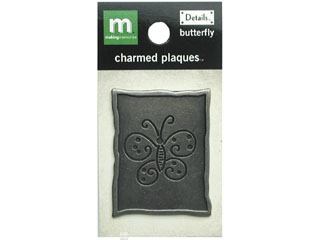 Making Memories Details Charmed Plaques - Butterfly