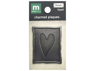 Making Memories Details Charmed Plaques - Heart
