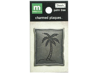 Making Memories Details Charmed Plaques - Palm Tree