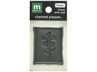 Making Memories Details Charmed Plaques - Flower