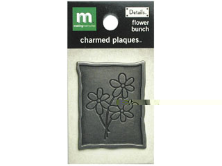 Making Memories Details Charmed Plaques - Flower Bunch