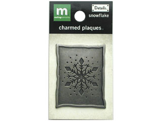 Making Memories Details Charmed Plaques - Snowflake