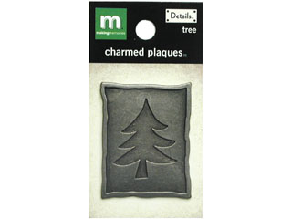 Making Memories Details Charmed Plaques - Tree