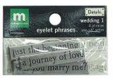 Making Memories Details Eyelet Phrases Wedding 1