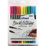 Uchida Le Plume II Double-Ended Brush Lettering Marker Set 12/Pkg - Bright