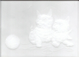 Metal Smith Mold 6"x8" - Kittens