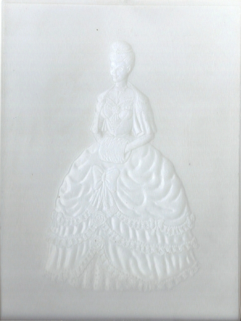 Metal Smith Mold 6"x8" - Colonial Lady