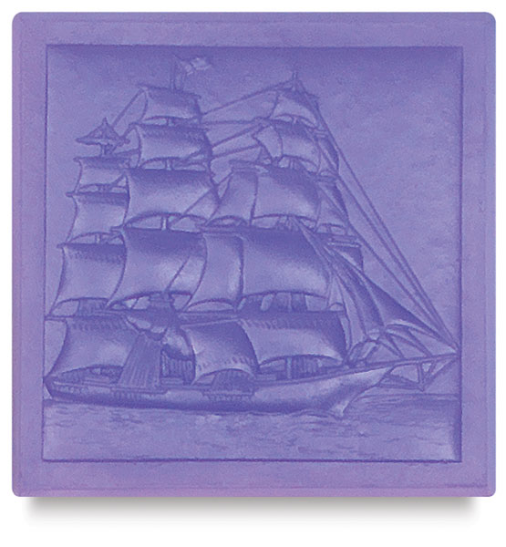 Metal Smith Mold 4"x4" - Clipper Ship