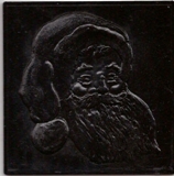 Metal Smith Mold 4"x4" - Santa