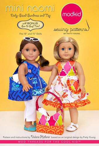 Modkid Patterns - Mini Naomi: Dolly-sized Sundress and Top