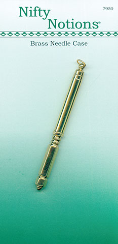 Nifty Notions Brass Needle Case