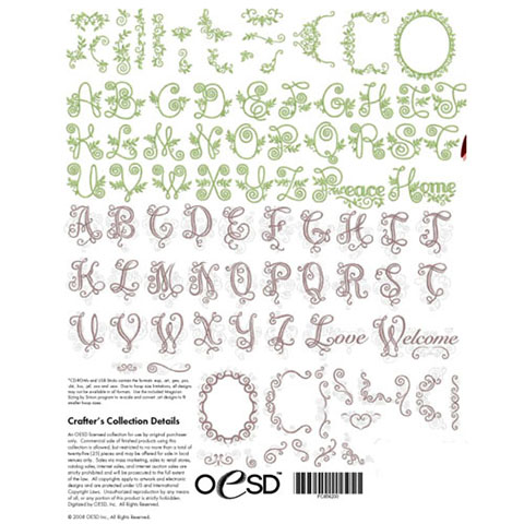 OESD CD - Heritage Creations, Classic Monograms