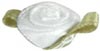 Offray Ribbon Roses-Small 40/Pkg - White