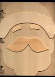 Crafty Productions Unfinished Wood Memory Book - Santa Face