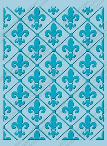 Cuttlebug Emboss A2 Fleur de Lis