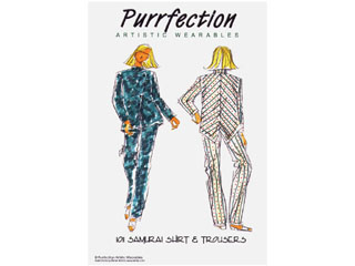Purrfection Artistic Wearables Samurai Shirt & Trousers Pattern
