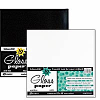 Ranger Gloss Paper - 12x12 Black