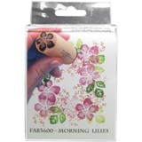 Rubber Stamp Tapestry Fabric Stamp Set - Morning Lillies