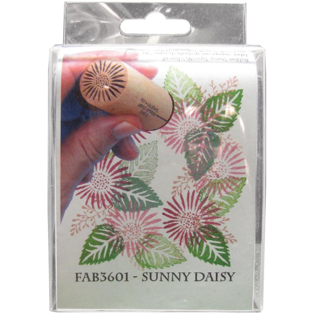 Rubber Stamp Tapestry Fabric Stamp Set - Sunny Daisy