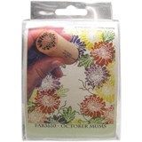 Rubber Stamp Tapestry Fabric Stamp Set - October Mums