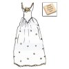 Rubber Stampede Wood Stamp Wedding Dress