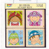 Rubber Stampede Wood Stamp Set Children's Seasons