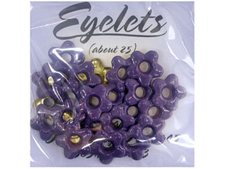 ScrapArts Eyelets 3/16 Flower 25 pc - Jelly Purple